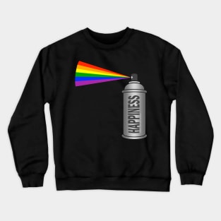 Happiness rainbow spray can Crewneck Sweatshirt